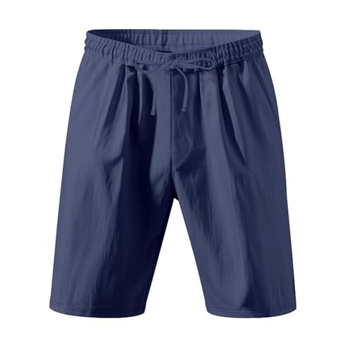 Short clásico cómodo de lino para hombre miniatura 3