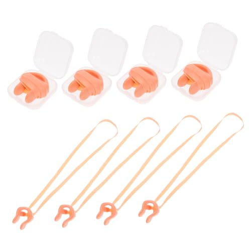 Garneck Swimming Nose Clip Strap 12 Pieces Silicone Nasal Splint for Sports Soft Comfortable for Ages