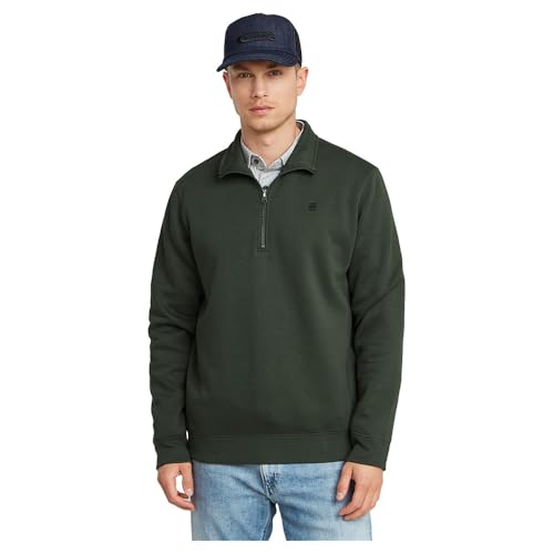 G-STAR Homme Sweat Premium Core Half Zip, Gris (graphite D26459-C235-996), L