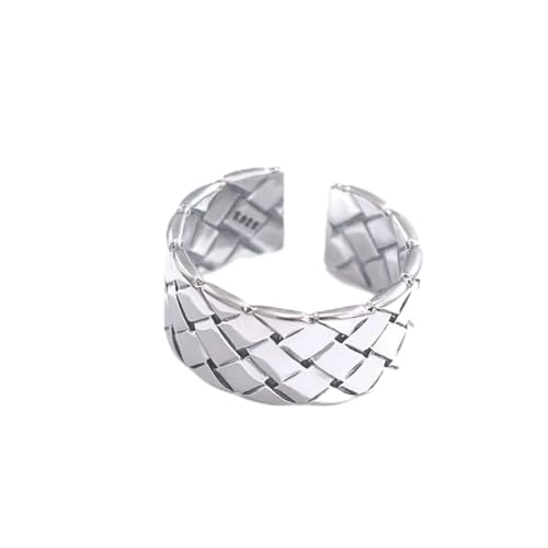 Bague en argent sterling 925 version large style punk chic ajustable