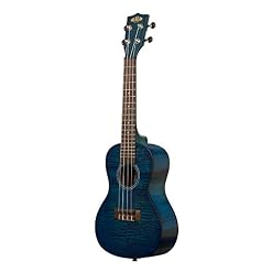 Kala KA-CEMB Acajou exotique bleu (+ housse) – Ukulele Concert - Les Beatles, Paul McCartney, John Lennon, RIngo Starr, George Harrison Kala KA-CEMB Acajou exotique bleu (+ housse) - Ukulele Concert – Image 3