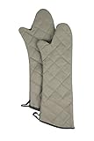 RITZ Food Service CL2PX10BETF-1 Professional Grade Flame-Resistant 24-Inch Pyrotex Oven Mitt, Set of 2, Beige