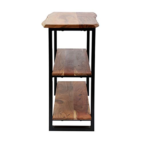 Christopher Knight Home 313611 Console Table, Black + Natural 16 In X 48 In X 30 In #TOP4