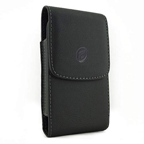 Fonus Case Belt Clip for iPhone 15/Pro - Leather Holster Cover Vertical Carry Pouch Compatible with iPhone 15/Pro