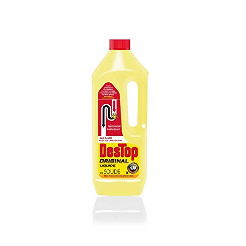 DESTOP Déboucheur Liquide ORIGINAL - 4 doses par Flacon de 950ml - Lot de 4