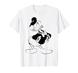ディズニー ミッキーと友達 ドナルドダック ビンテージスタイルプリント Tシャツ