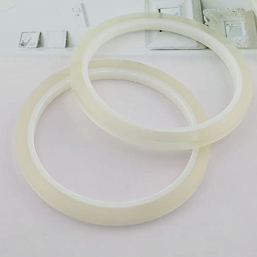 Yhxixi 2 Rolls Wide Floral Tape Flower Wrap Adhesive Florist Tape Waterproof Floral Tape For Nylon Stocking Flower Accessories Butterfly Accessories Diy Handmade 6Mm X 33M, Transparent #TOP3