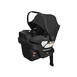 UPPAbaby Aria V2 Lightweight Infant Car Seat - Just Under 6 lbs - Base with Load Leg + Infant Insert + All-Weather FootCover Included - Direct Stroller Attachment - Jake (Charcoal/Black Leather)