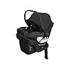 UPPAbaby Aria Lightweight Infant Car Seat - Load Leg + Anti-Rebound Panel - Infant Insert + All-Weather FootCover Included - Direct Stroller Attachment - Jake (Charcoal/Black Leather)