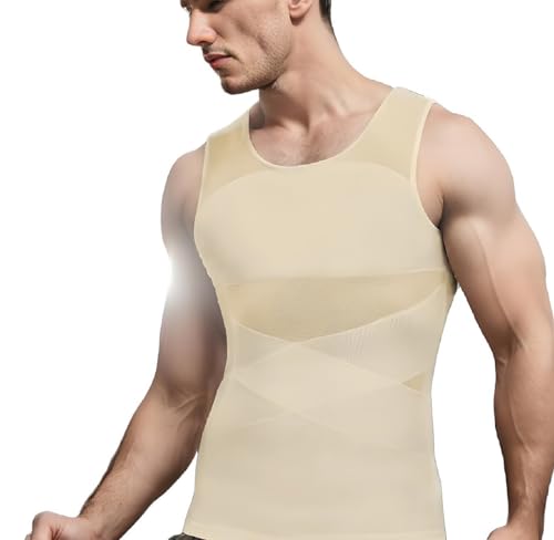 SculptBody - Shaper Vest 2.0, Featuring Double Compression, 360° Three-Dimensional Shaping(Natural,XXXX-Large)