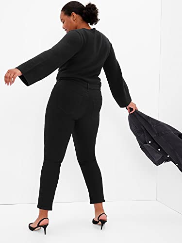 Gap Womens Classic Straight Fit Jeans, Black Wash, 34 Regular Us #TOP4