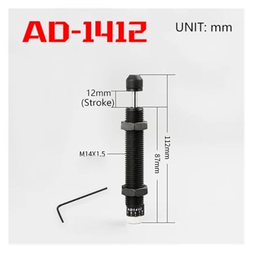 Amortisseur hydraulique réglable AD2016 pour machine industrielle - 2