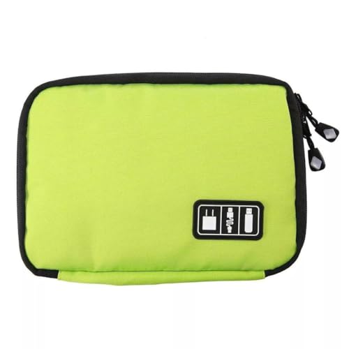 Gettimore Sac de rangement portable de voyage pour accessoires électroniques, étui de rangement pour clé USB avec plusieurs compartiments, pochette de gadget numérique en nylon compatible avec les