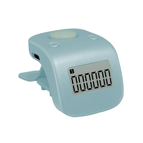 BIlinli Mini Rechargeable Digital LCD Electronic Finger Ring Hand Tally Counter Six/6 Digit Buddha beads/Prayer Counter Clicker
