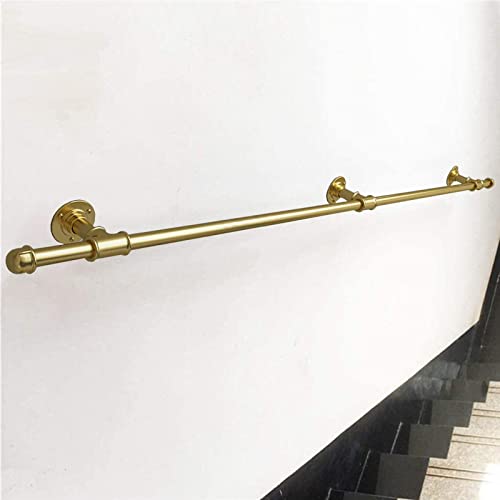 Rampe d'escalier dorée en métal forgé intérieur et extérieur 1m80 de hauteur
