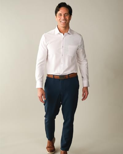 &COLLAR Slim Fit/Athletic Fit Long Sleeve Performance Men's Dress Shirt3