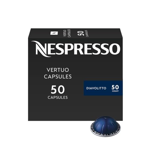 Nespresso Vertuo, Diavolitto, 50-Count Coffee Pods