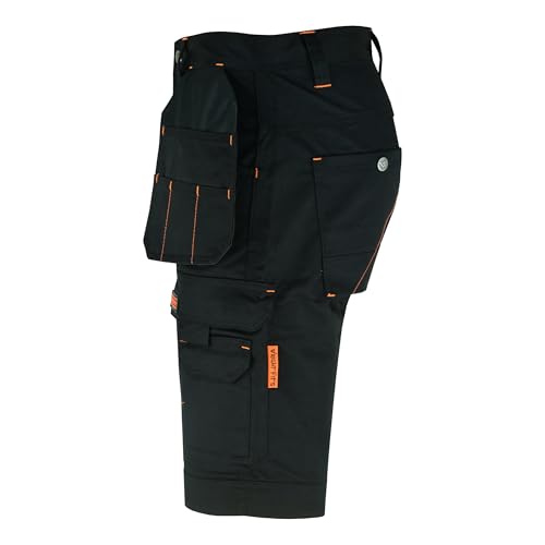 Short de travail triple couture WrightFits robuste cargo d'été anti déchirure
