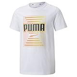 PUMA Herren Alpha Graphic Tee B T-Shirt, weiß, XS