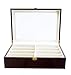 Roomganize Luxury Eight-Compartment Sunglasses Organizer and Jewelry Case (Cherry)