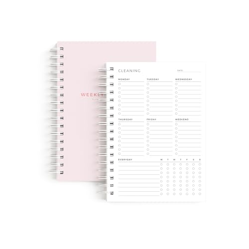 Weekly Cleaning Planner, Cleaning Routine & Housekeeping Organizer, 120 Pages,
