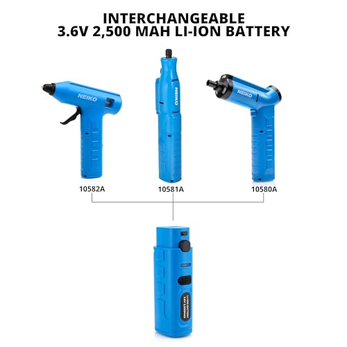 NEIKO 10582A Cordless Glue Gun, 20W Rechargeable Hot Glue Gun, 20 Glue Sticks Included, Wireless Anti Drip Nozzle Mini Glue Gun for Arts and Crafts, Mini USB Charging Port, Insulated Nozzle by NEIKO - Image 2