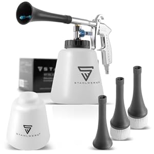 STAHLWERK Persluchtreinigingspistool RP-90 ST met accessoireset, persluchtreiniger met tornado-effect, binnenreiniger, waspistool, uitlaatpistool voor het reinigen van vuile oppervlakken