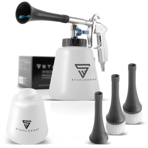STAHLWERK Persluchtreinigingspistool RP-90 ST met accessoireset, persluchtreiniger met tornado-effect, binnenreiniger, waspistool, uitlaatpistool voor het reinigen van vuile oppervlakken