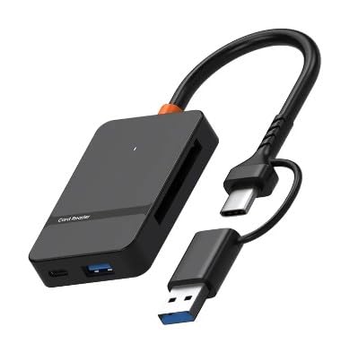 8 1 Multi-Port Card Reader USB-C USB Plug-and-Play Laptop Mobile Phone Camera Supports MS CF TF/SD DHC SDXC External.-image-33