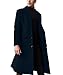 ECDAHICC Herren Casual Slim Fit Wollmantel Lange Jacke Kerbkragen Trenchcoat Einreiher Mantel Winter Warme Oberbekleidung(ZQ,XL)