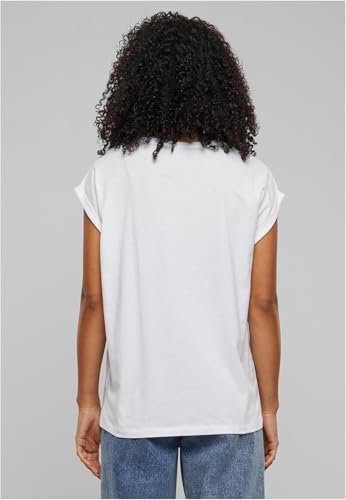 Urban Classics Ladies Extended Shoulder Tee, Camiseta Mujer, White, L