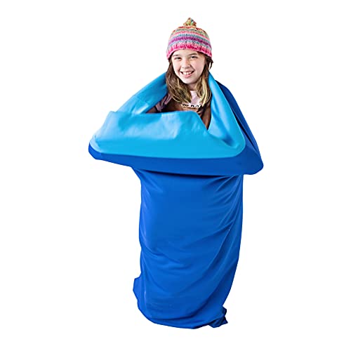 Fun And Function – Hug Sleeping Bag – Calming Sensory Sack For Kids –Calming Pressure Spandex Body Sock – Blue #TOP1
