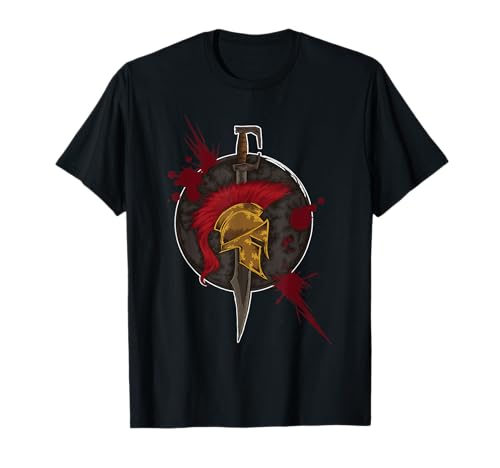 Emblème spartiate - Brave guerrier de Sparte T-Shirt