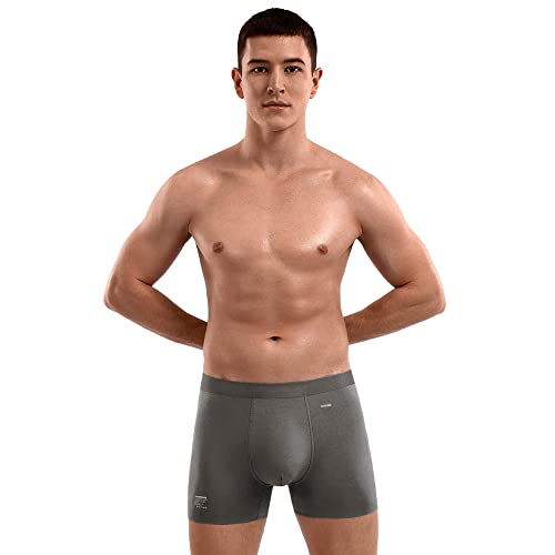 ABananaCover Premium Men's Naked Feeling Air Micro Modal Boxer Briefs 3" - 3X Softer Than Cotton - Snug-Fit Athleisure Trunks