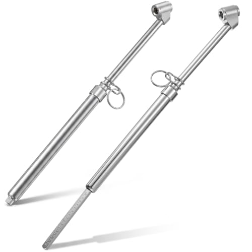 Image of BBTO 2 Pcs 10-160 Psi Low Pressure Tire Gauges Pencil Tire Gauges | Stainless Steel, Tire Gauges for Tire Pressure, Reverse Osmosis Tank, Garden Tractors, Golf Carts, Atv, Sports Equipment