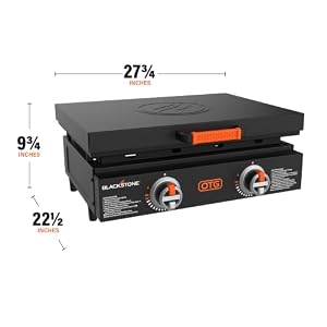 Blackstone OTG Tabletop Griddle with Hard Cover, Dual Heat Zones, 22 Inch — photo 6 of 6