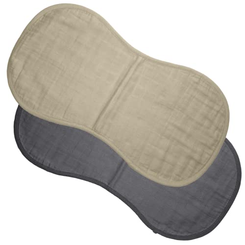 Image of MOZAH Organic Muslin Burp Cloths - 100% Organic Burping Cloths for Babies and Baby Rags or Burp Cloths Baby Boy