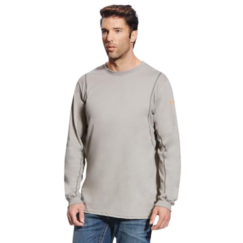 Chemise en Tricot de Travail FR ARIAT Crew Ls pour Homme en coloris Silver Fox Taille M