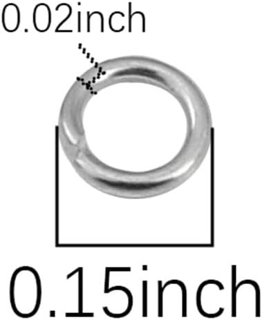 925 Sterling Silver Jump Rings 0.7x4mm 50pcs for Jewelry Making Findings - Image 4