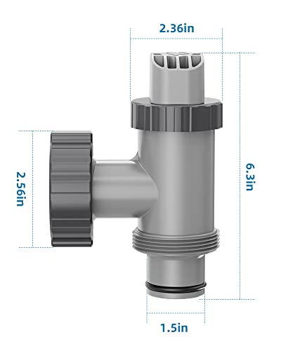Shapon Plunger Valve For Intex Pool Parts And Accessories, On/Off Plunger Valve Replacement For Intex Above Ground Swimming Pool And Pool Filter Pump (2 Pack) #TOP5