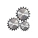LYMFE Industrial helical Gear 1pcs 12A Flat Chain Sprocket 10-25 Teeth Pitch 19.05mm A3 Steel Roller Industrial Drive Chain Sprocket Flat Sprocket (Size : 13 Teeth)