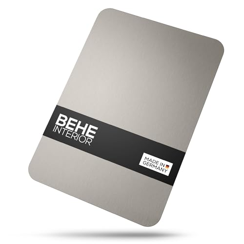 BEHE Schneidebrett Edelstahl - Made in Germany, Hygienisches Schneidebrett, cutting board, Rutschfest für die Küche, Lebensmittelecht, Antibakteriell & BPA Frei (1er Set 300x210)