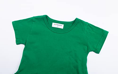 Mud Kingdom Little Girls Cotton Dress Short Sleeve Summer Casual Dress for Girls Plain3