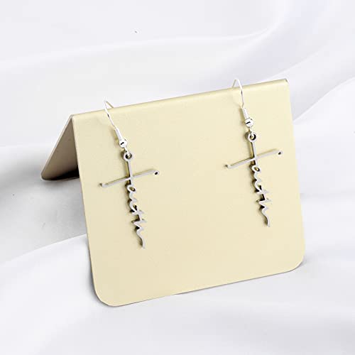 FAADBUK Faith Cross Earrings Christian Jewelry Hope Blessed Fearless Pary Pendant Earrings Religious Inspirational Jewelry3