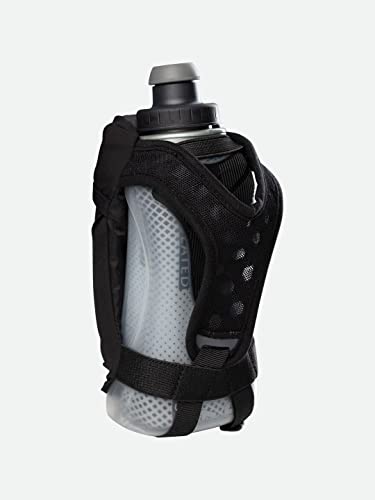 Nathan NS70300-00108-12OZ Running Handheld Quick Squeeze Water Bottle. No-Grip Adjustable Hand Strap. 12Oz / 18Oz / Insulated. Reflective Hydration Water Bottle. thumb #1