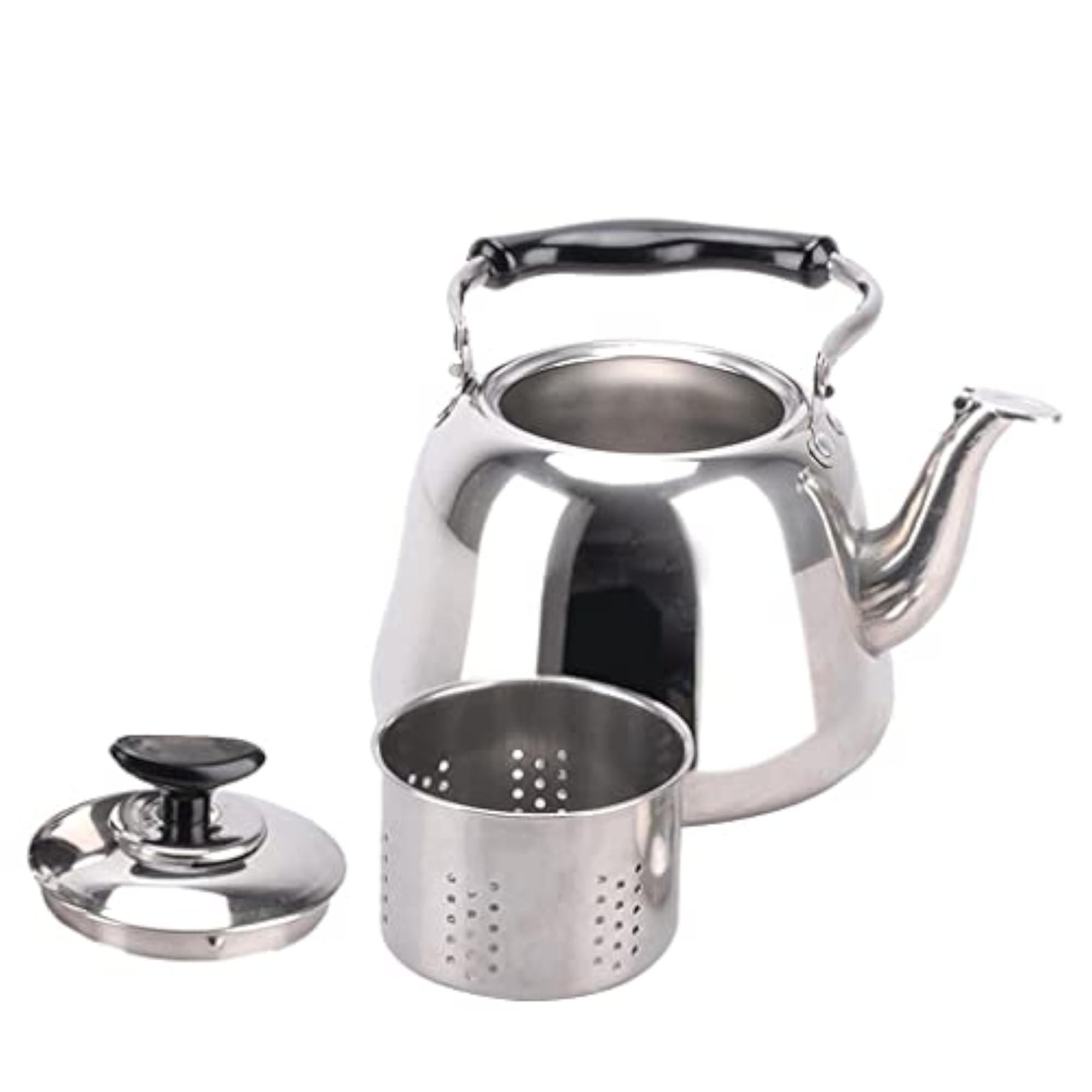 Stainless Steel Whistling Kettle Teakettle, 3L