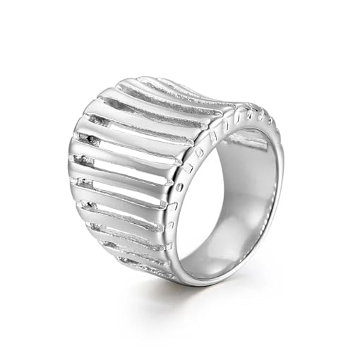 Bague de mariage de luxe léger en anneau évidé brillant pour femme