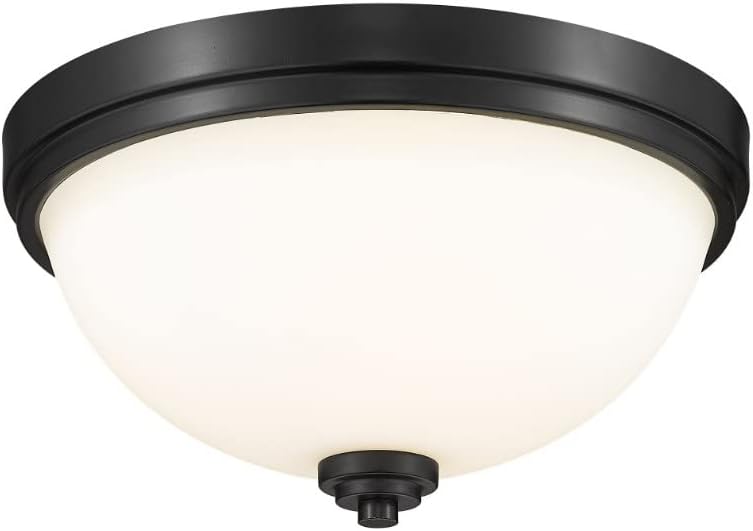 Z-Lite 2 Light Flush Mount 443F2-MB, Matte Opal,13" Round