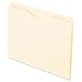 Pendaflex Reinforced File Jackets, Letter Size, Manila, 1" Expansion, Reinforced Straight-Cut Tabs with Thumb Cut, 50 per Box (22100EE)