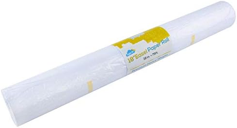 Essential Easel Paper Roll 18 Inches X 75 Feet, Kids Crafts Paper, Fadeless Bulletin Board Paper, Gift Wrapping Paper (1 Roll -18 x75 Feet)